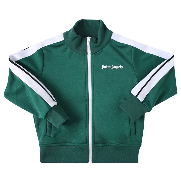 Palm Angels Kids Track Jacket 'Green/White'