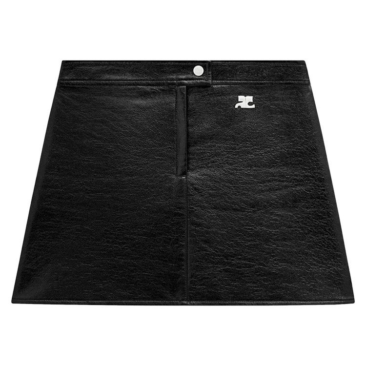 Courrèges Vinyl Mini Skirt 'Black'