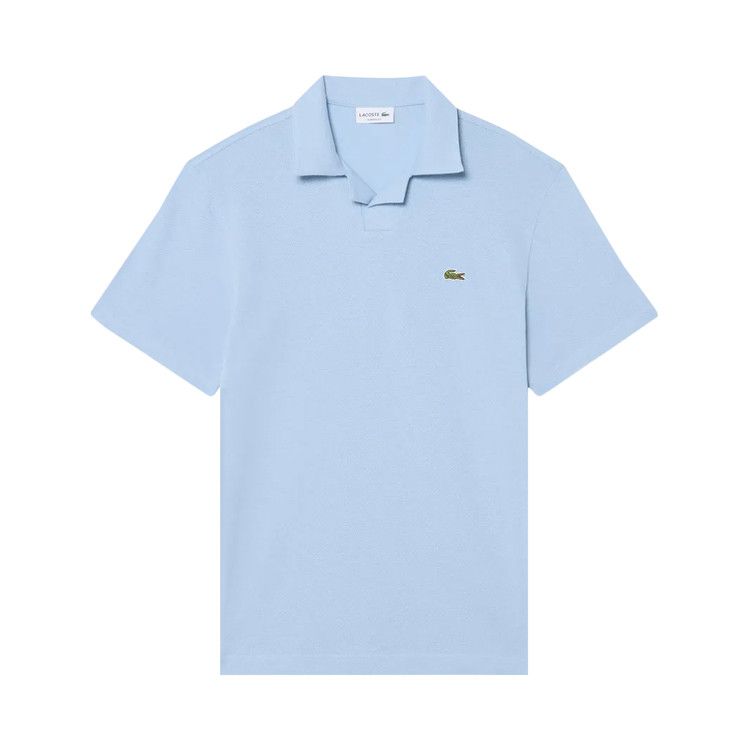Lacoste Short-Sleeve Classic Fit Open Neck Blend Polo 'Chambray'
