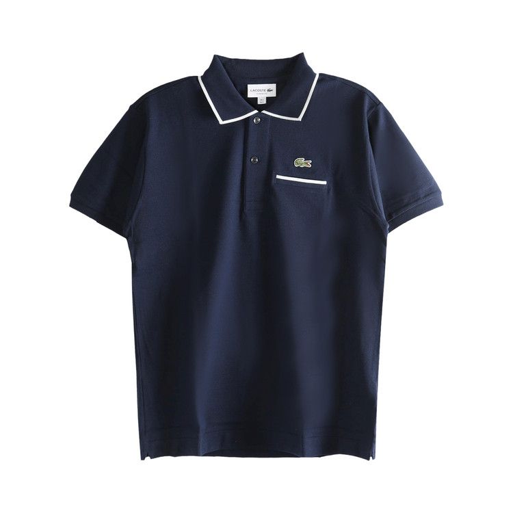 Lacoste Classic Fit L.12.12 Pocket Detail Polo 'Navy Blue/Flour'