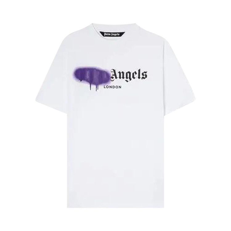 Palm Angels London Sprayed Logo T-Shirt 'White'