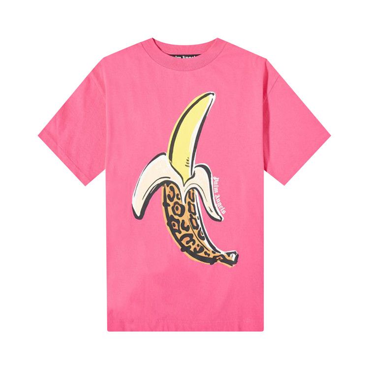 Palm Angels Banana Classic Tee 'Fuchsia/Yellow'