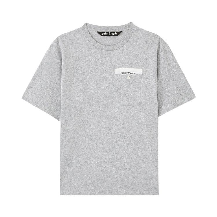 Palm Angels Sartorial Tape Crewneck T-Shirt 'Grey/Off White'