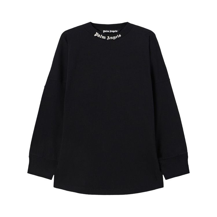 Palm Angels Classic Logo Over Long-Sleeve Tee 'Black/Off White'