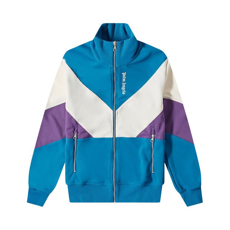Palm Angels V Colorblock Track Jacket 'Cobalt/Blue'
