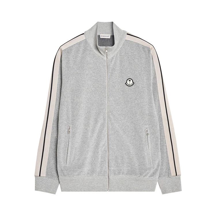 Palm Angels x Moncler Zip Up Cardigan 'Light Grey'