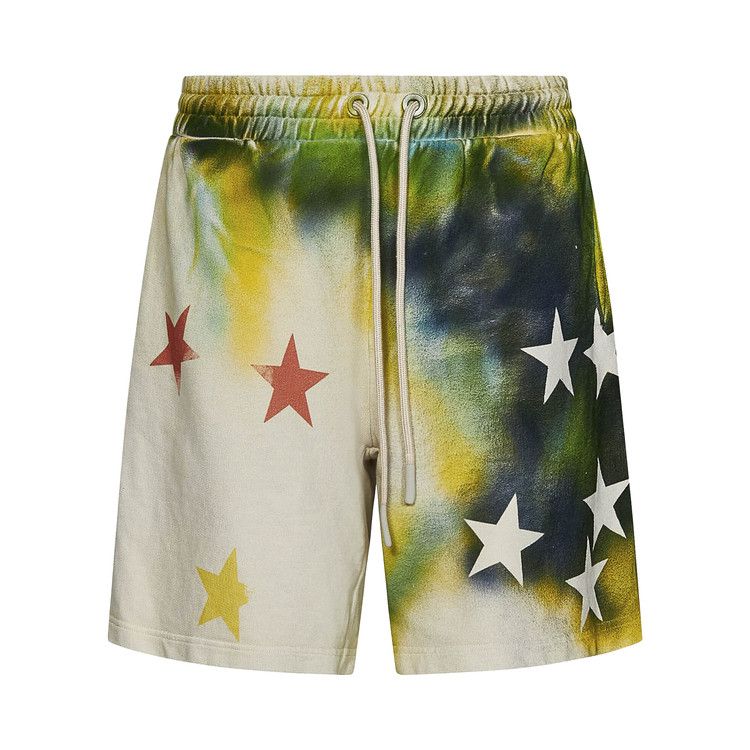 Palm Angels Sprayed Stars Vintage Sweatshort 'White/Multicolor'