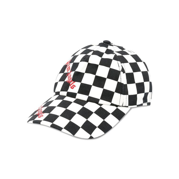 Palm Angels Damier Baseball Cap 'Black/Red'