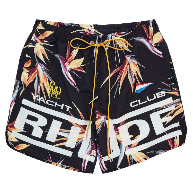 Rhude Regatta Club Hawaiian Swim Short 'Black'