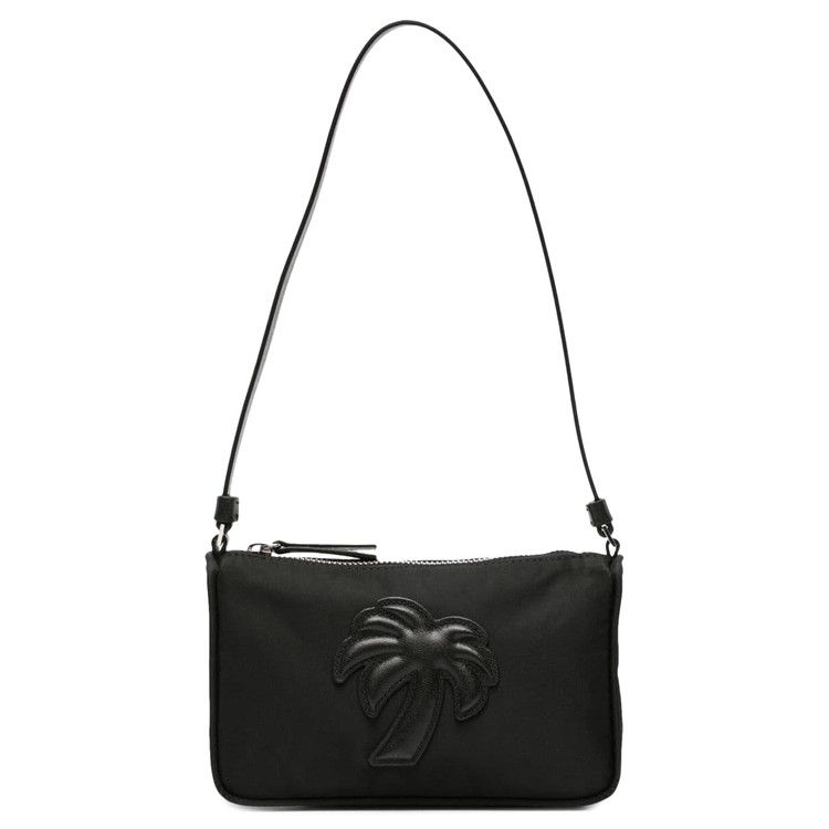 Palm Angels Nylon Palm Shoulder Bag 'Black/Black'