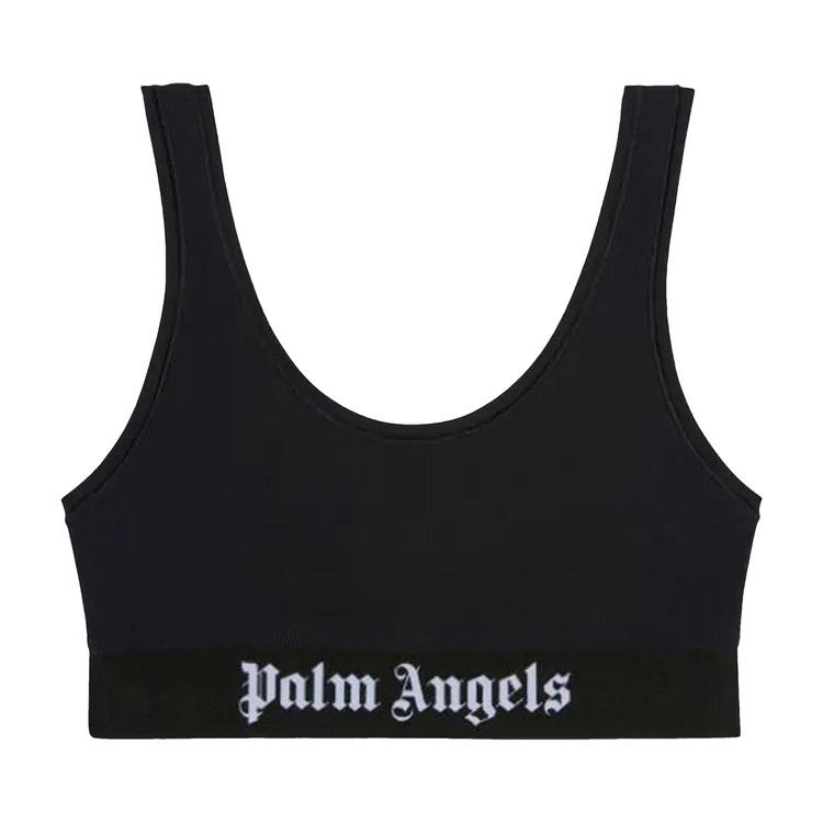 Palm Angels Classic Logo Sport Bra 'Black/White'