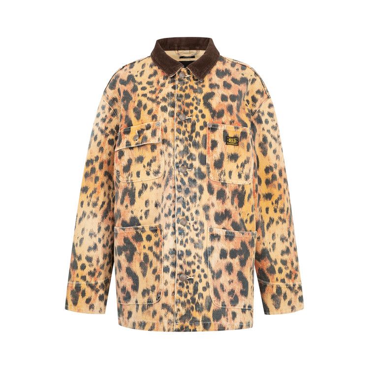 R13 Relaxed Chore Jacket 'Vintage Orange Leopard'