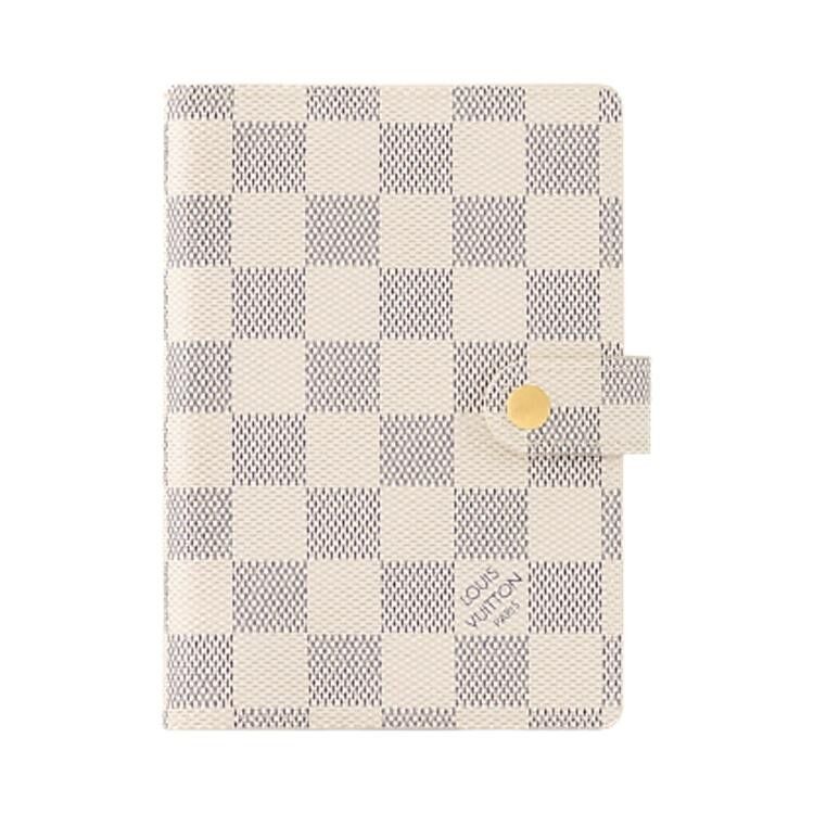 Louis Vuitton Small Ring Agenda Cover 'White Damier Azur Canvas'