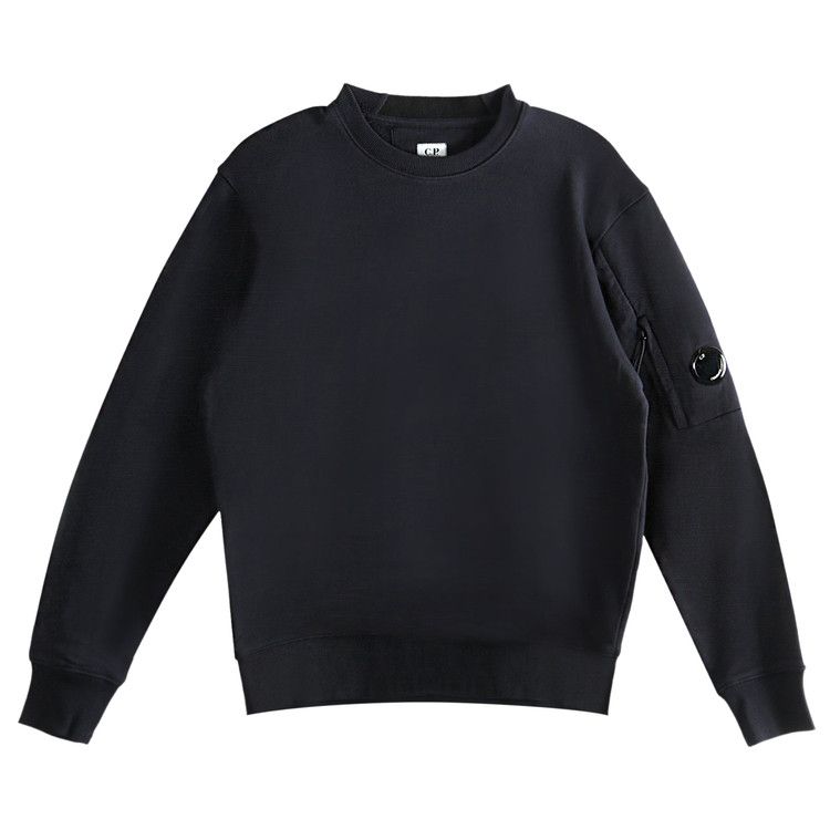 C.P. Company Diagonal Raised Fleece Crew Neck 'Total Eclipse'