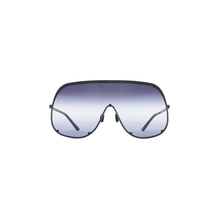Rick Owens Shield Sunglasses 'Black/Clear'