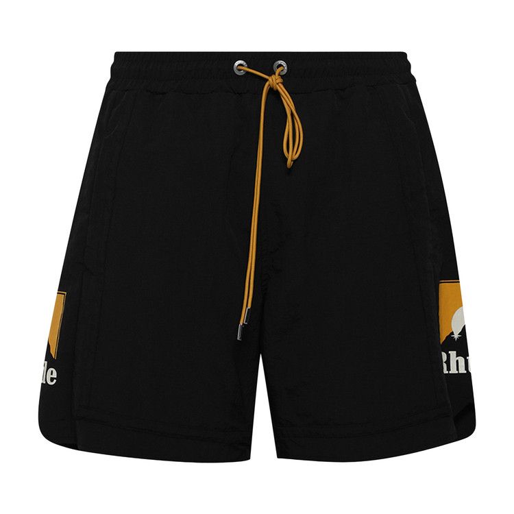 Rhude Moonlight Logo Short 'Black/Yellow/White'