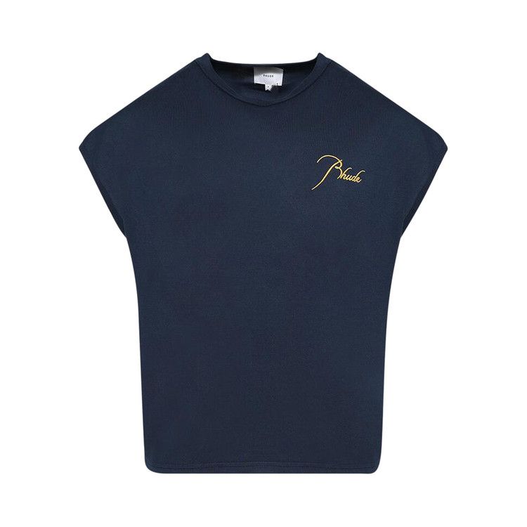 Rhude Classique Cutoff Sleeve Top 'Navy'