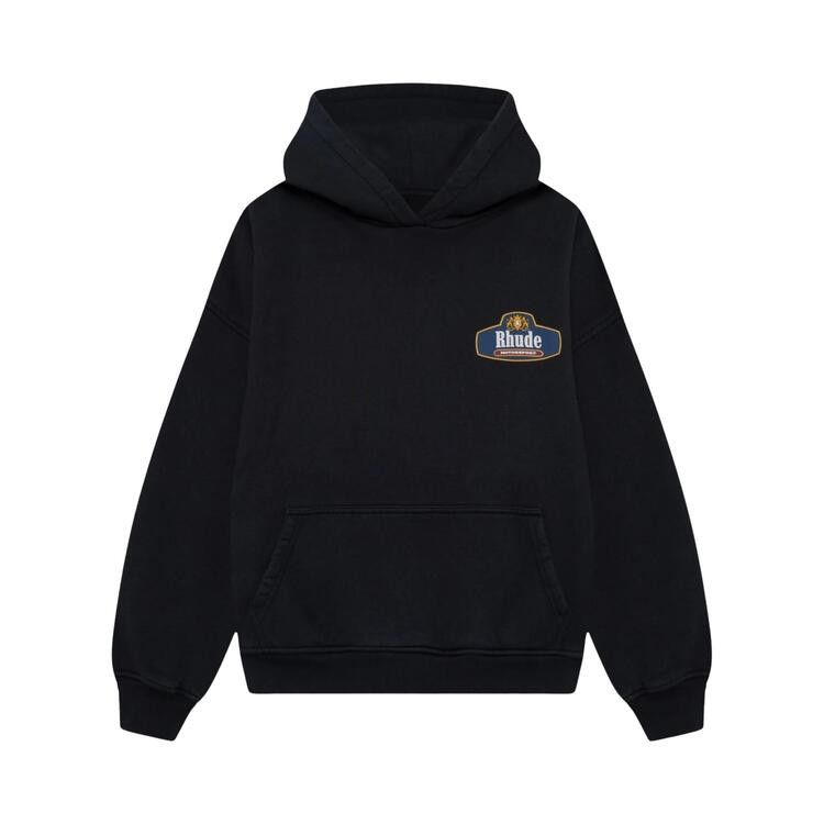 Rhude Safari Crest Hoodie 'Black/Blue/Red'
