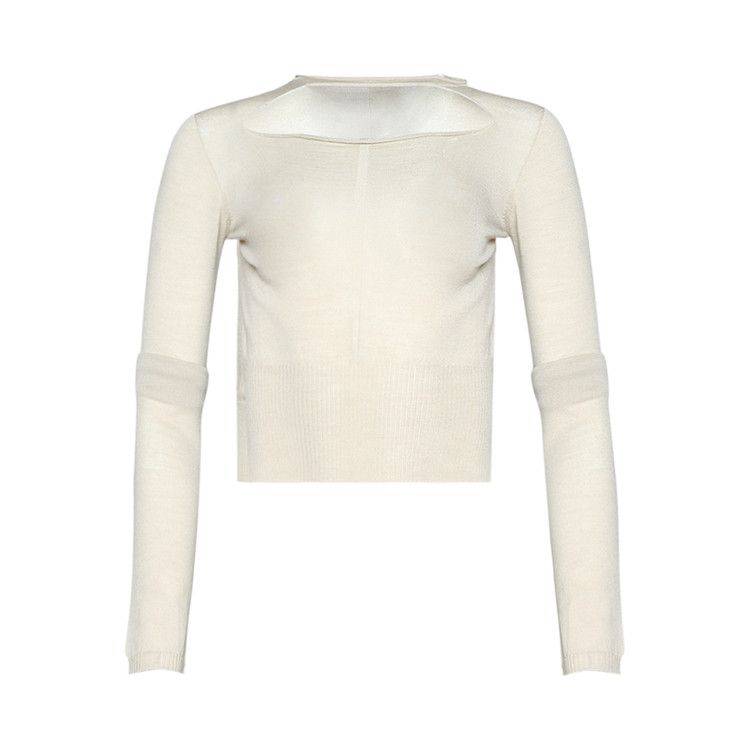 Rick Owens Cropped Pullover 'Sand'