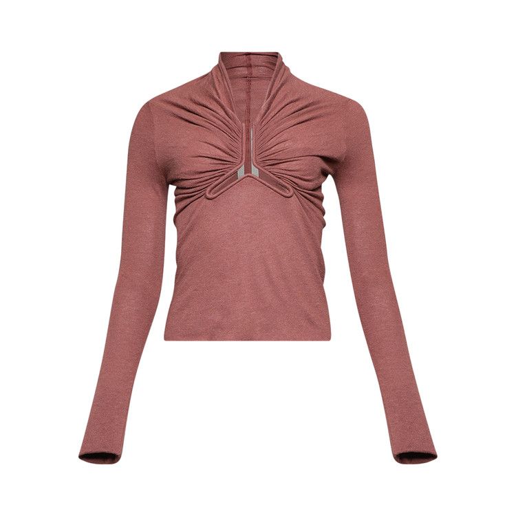 Rick Owens Allanah Long-Sleeve Top 'Rosewood'
