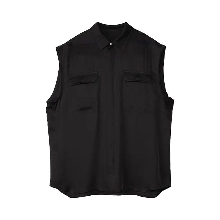 Rick Owens Jumbo Sleeveless Shirt 'Black'