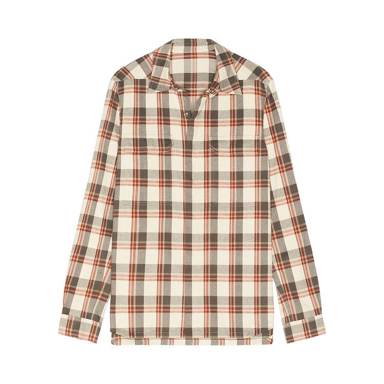 Rick Owens Outershirt 'Milk Plaid'