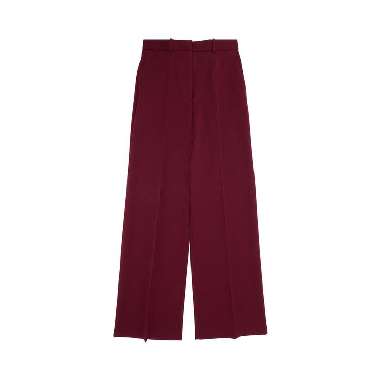 Lanvin Wide Leg Tailored Pant 'Burgundy'