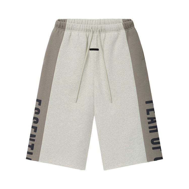 Fear of God Essentials Panelled Raw Cut Off Sweatpant 'Vanilla Heather/Seal'