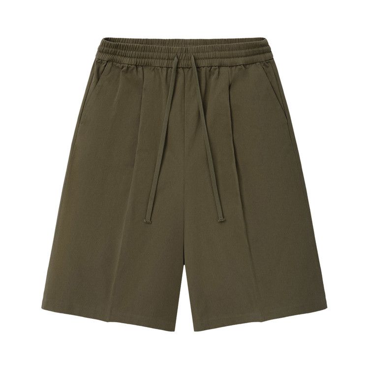 Fear of God Essentials Cotton Twill Relaxed Drawstring Short 'Moss'