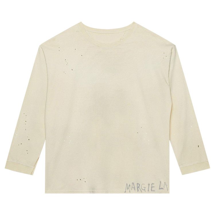 Maison Margiela Logo Long-Sleeve T-Shirt 'Dirty Ecru'