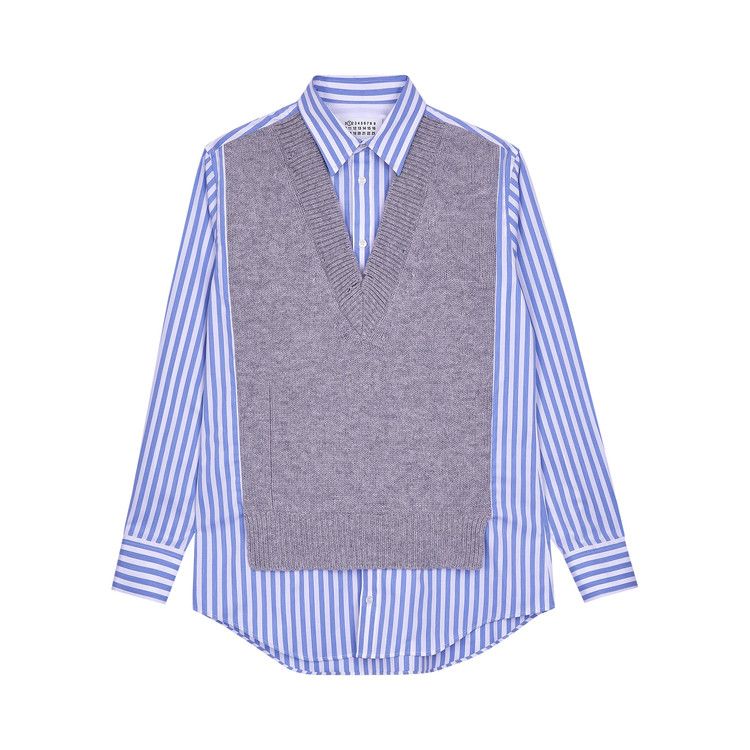Maison Margiela Knit Shirt 'Blue/Grey'