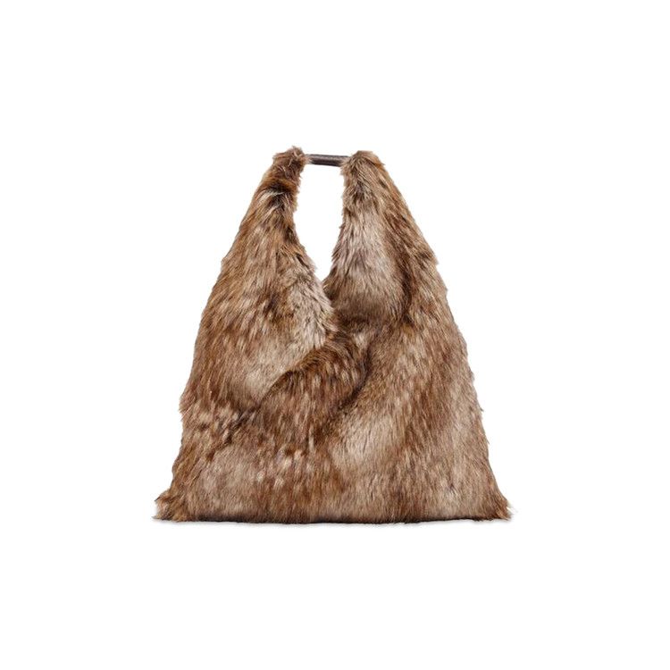 MM6 Maison Margiela Faux Fur Classic Japanese Handbag 'Brown'