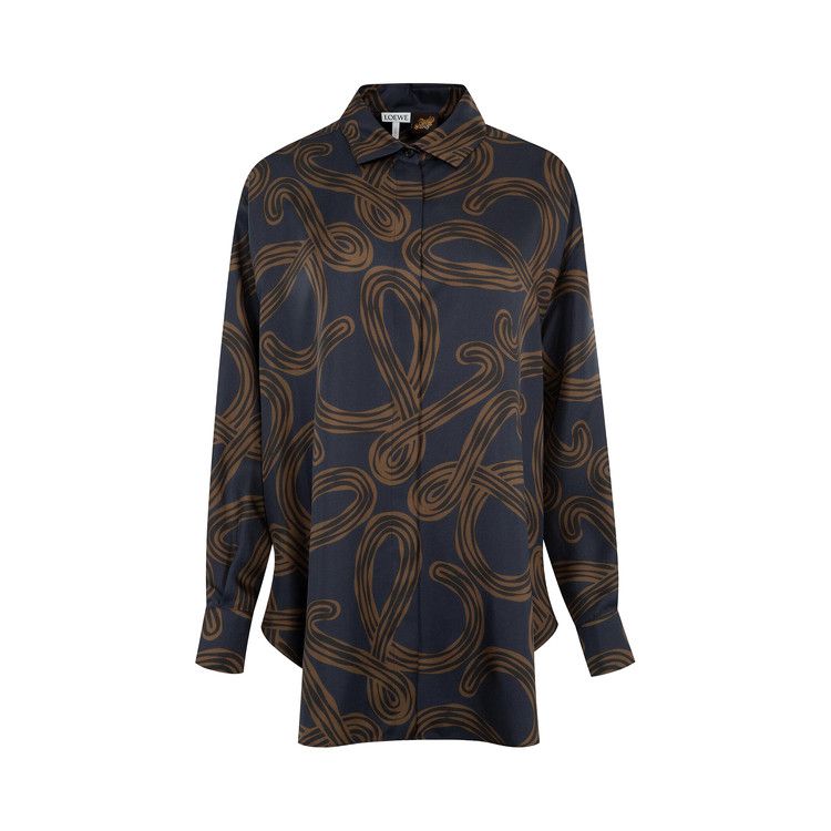 Loewe Relaxed Shirt 'Navy/Brown'