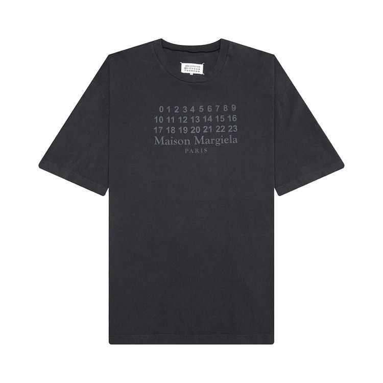 Maison Margiela Number Logo T-Shirt 'Washed Black'