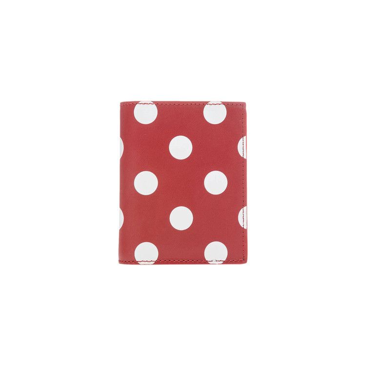 Comme des Garçons Wallet Polka Dot Printed Wallet 'Red'