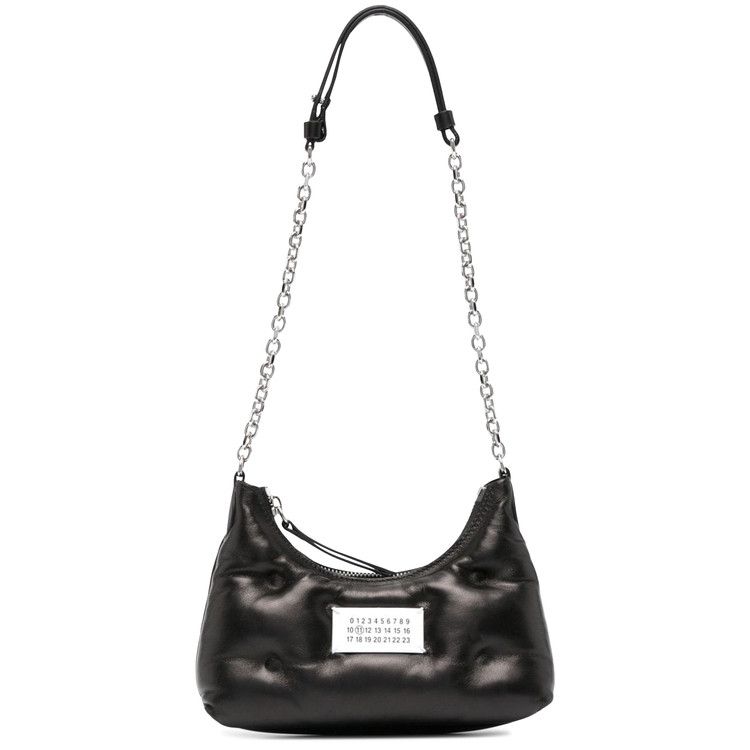 Maison Margiela Quilted Nappa Glam Slam Hobo Micro Shoulder Bag 'Black'