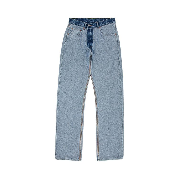 MM6 Maison Margiela 5 Pockets Canvas Pants 'Medium Blue'