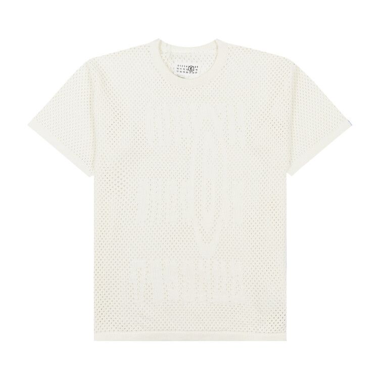 MM6 Maison Margiela Net Long Sweater 'White'