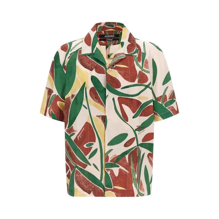 Jacquemus La Chemise Fonccio 'Print Abstract Vegetal Pi'