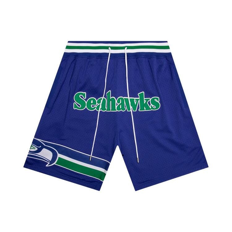 Just Don NFL Throwback Seahawks Shorts 'Royal Blue'