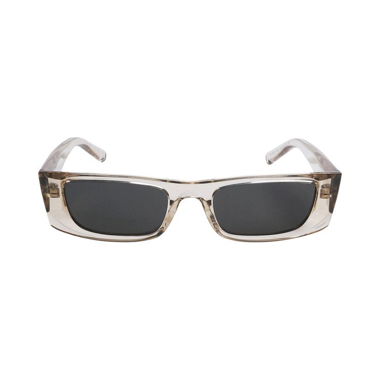 Saint Laurent Square Injection Sunglasses 'Beige/Grey'
