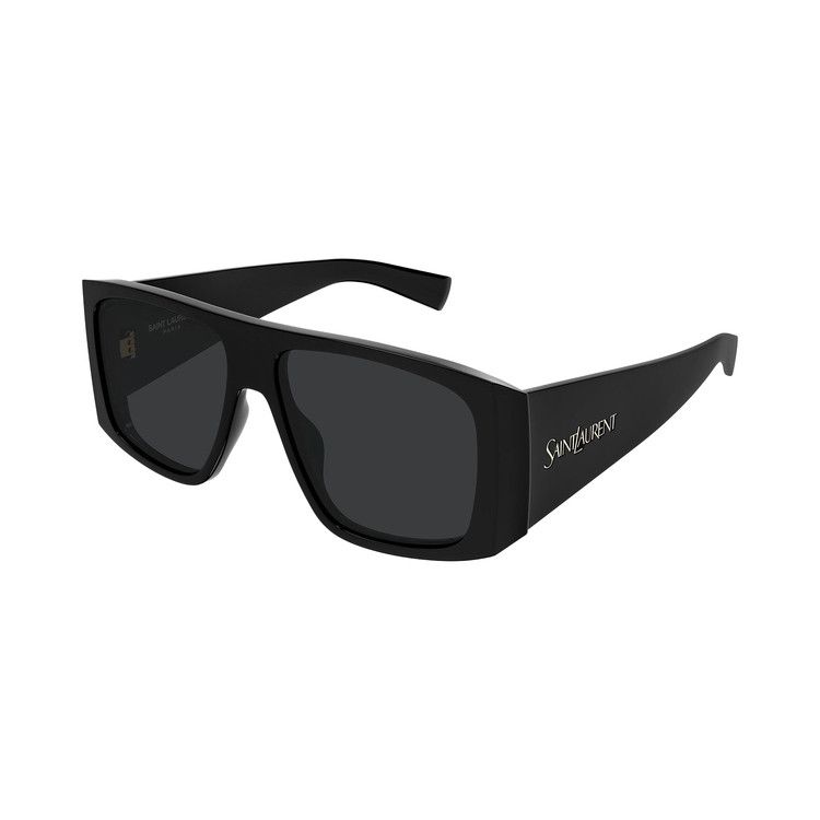 Saint Laurent Wide Rectangular Sunglasses 'Black'