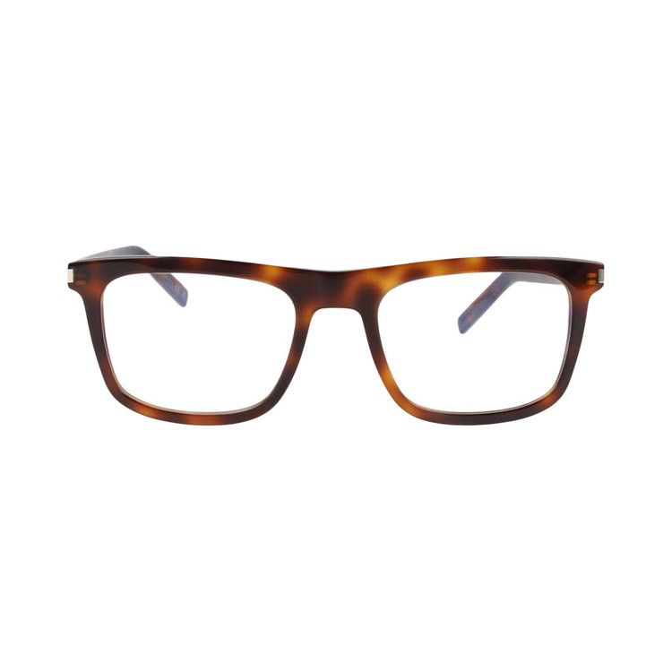 Saint Laurent Square Frame Eyeglasses 'Havana'