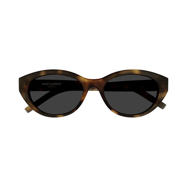 Saint Laurent Rounded Cat Eye Sunglasses 'Shiny Medium Havana'