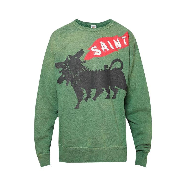 SAINT Mxxxxxx Cerberus Crewneck Sweatshirt 'Green'