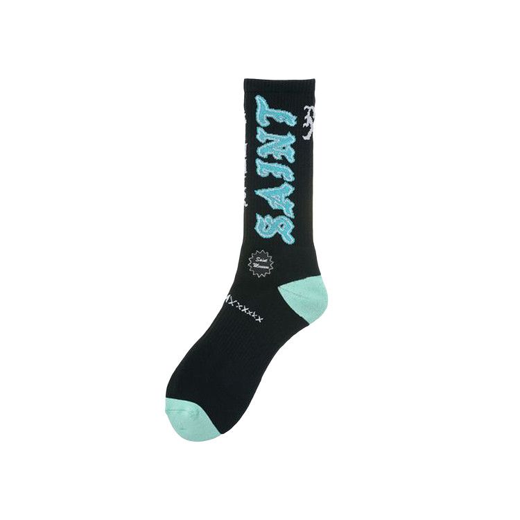Saint Michael Socks 'Black/Blue'