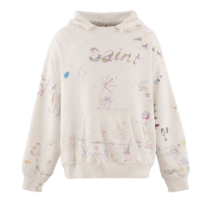 Saint Michael Coco Double Face Hoodie 'White'