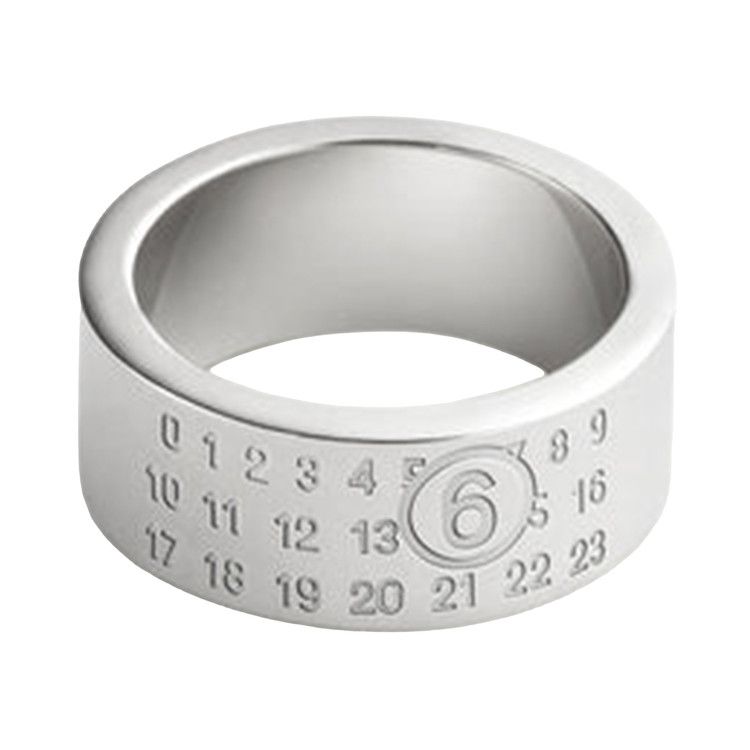 MM6 Maison Margiela Minimal Logo 8mm Ring 'Silver'