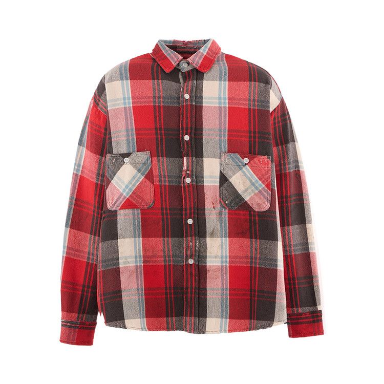 SAINT Mxxxxxx Check Flannel Shirt 'Red/Grey'