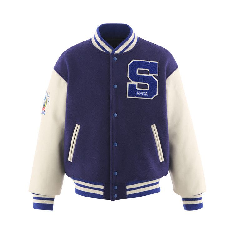 SAINT Mxxxxxx x Sega Varsity Jacket 'Blue'